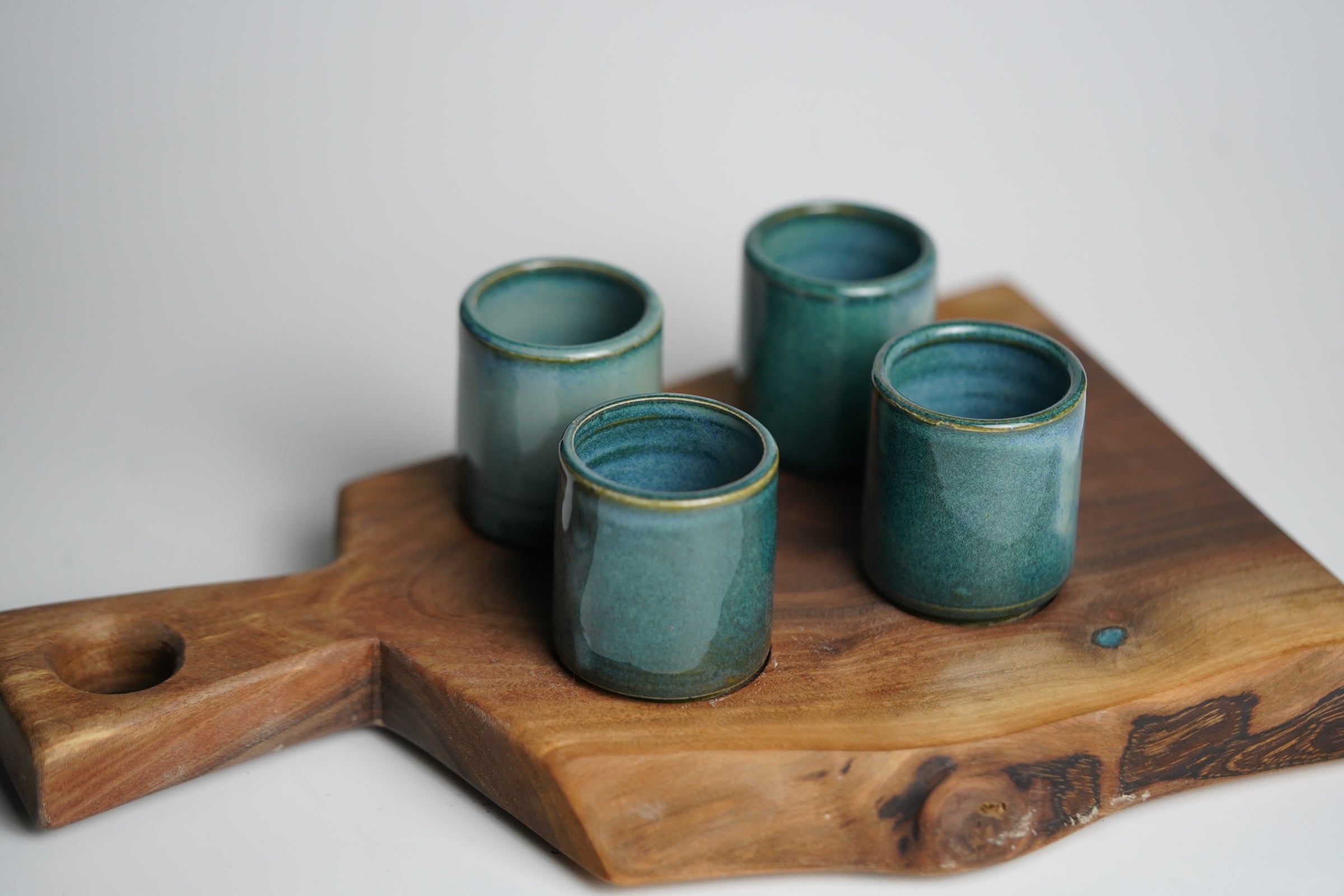 Point Pleasant Pottery - Offshore Shot Glass set - Hand drawn with